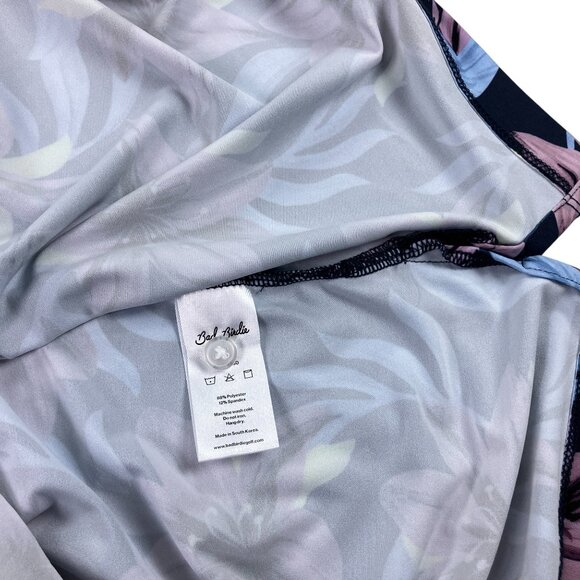 Bad Birdie Core Golf Polo Mens M, L, XL, SLIM FIT Violet Navy Floral NWT - Picture 7 of 7